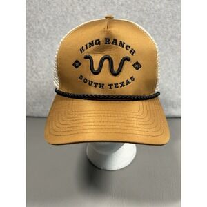 King Ranch Saddle Shop South Texas Hat Cap Mesh Trucker Hat Copper Tan